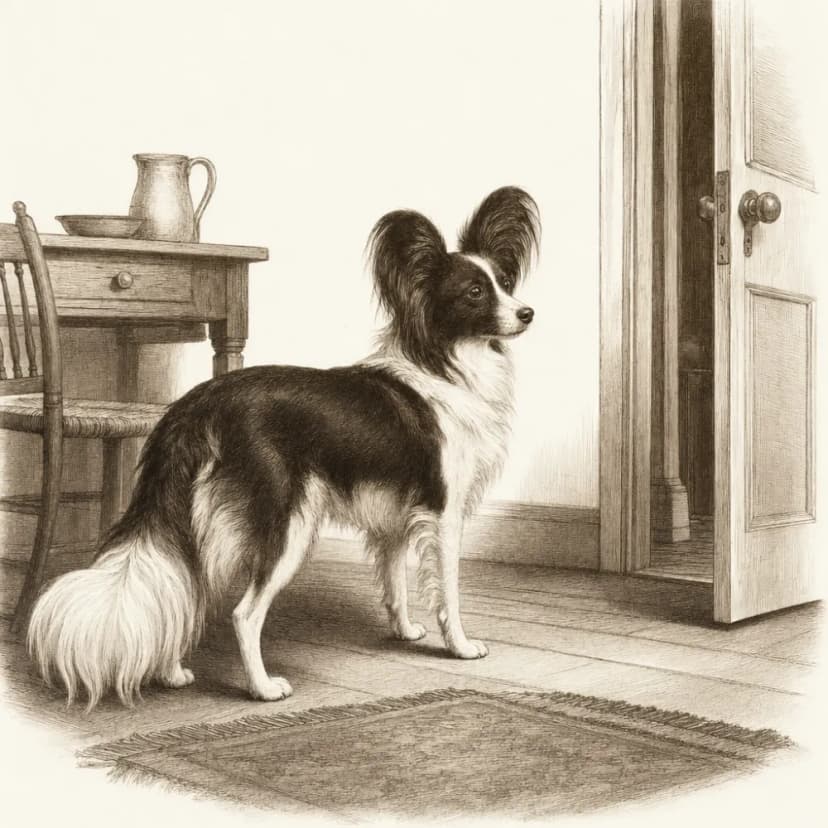 Hesitates when you step away in a new place